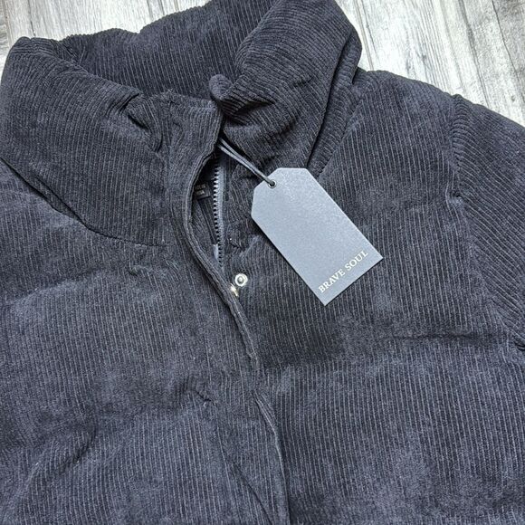 ASOS BRAVE SOUL SLAY PUFFER CORD JACKET SIZE 10US - Picture 8 of 12